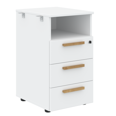 Тумба приставная FORTA, 40х50, Белый премиум