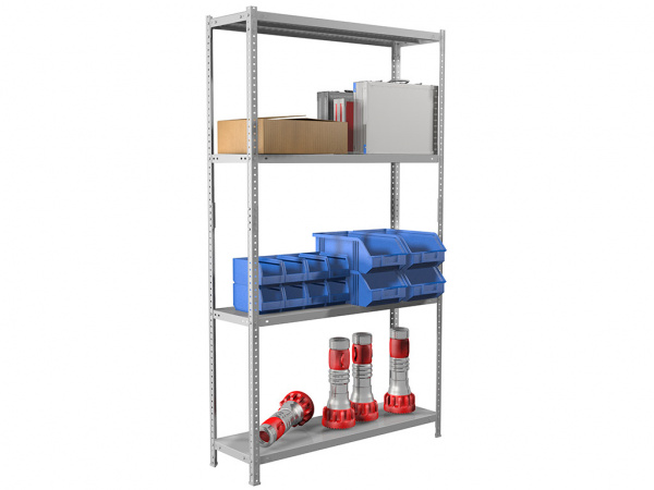 СТЕЛЛАЖ MS STANDART 200KD/100X40/4